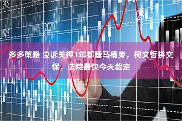 多多策略 泣诉关押1年都睡马桶旁，柯文哲拼交保，法院最快今天裁定